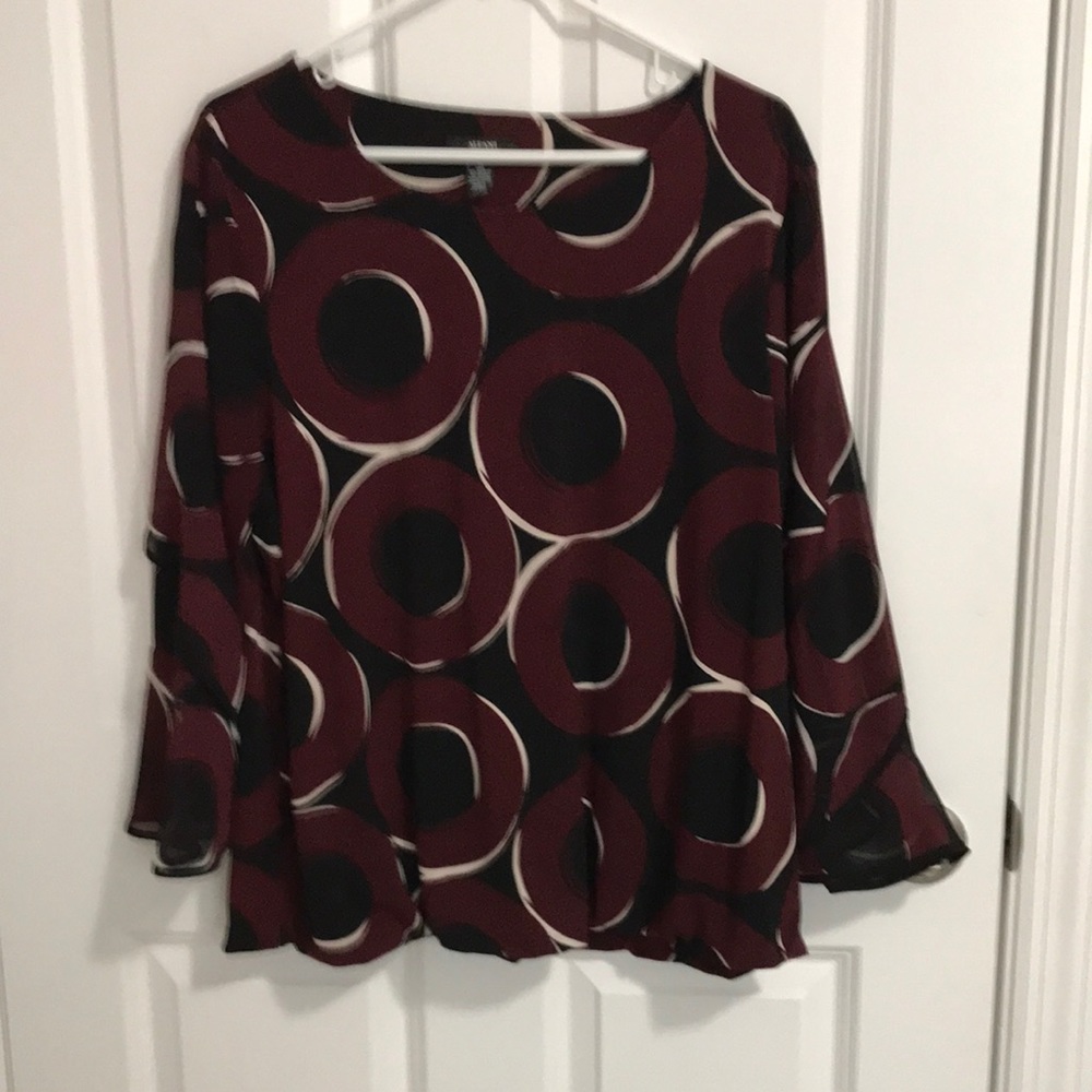 Alfani XL geometric print blouse